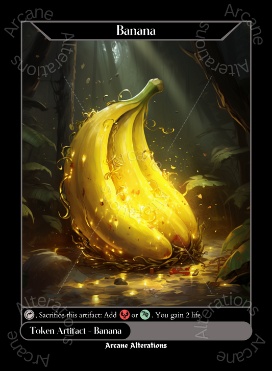 Banana Token - High Quality Altered Art Custom Proxy Cards