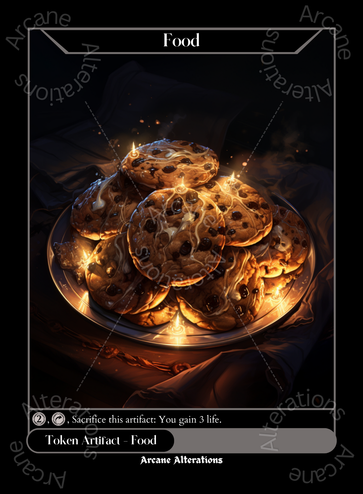 Food Token - High Quality Altered Art Custom Proxy Cards