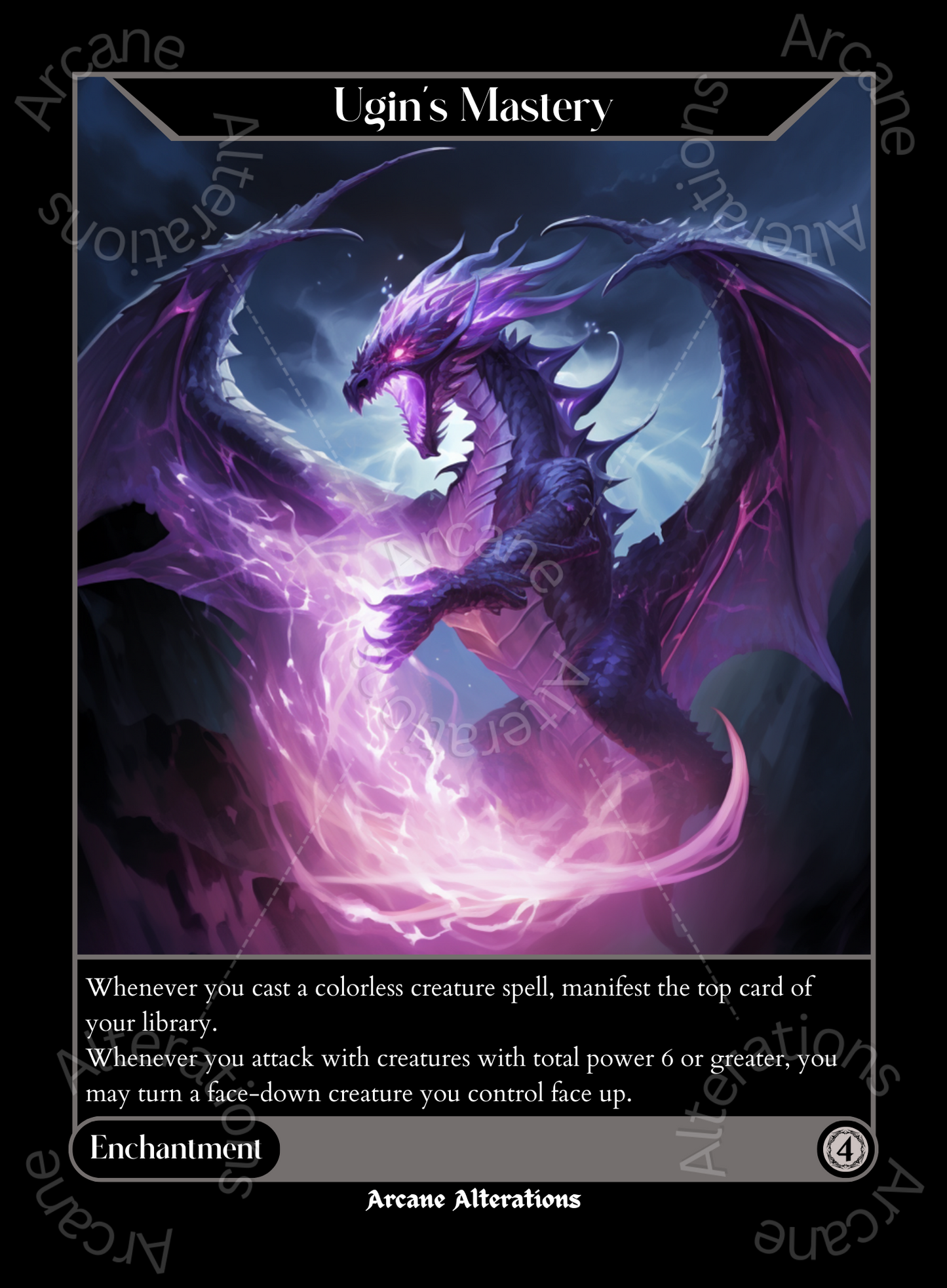 Ugin's Mastery - High Quality Altered Art Custom Proxy Cards