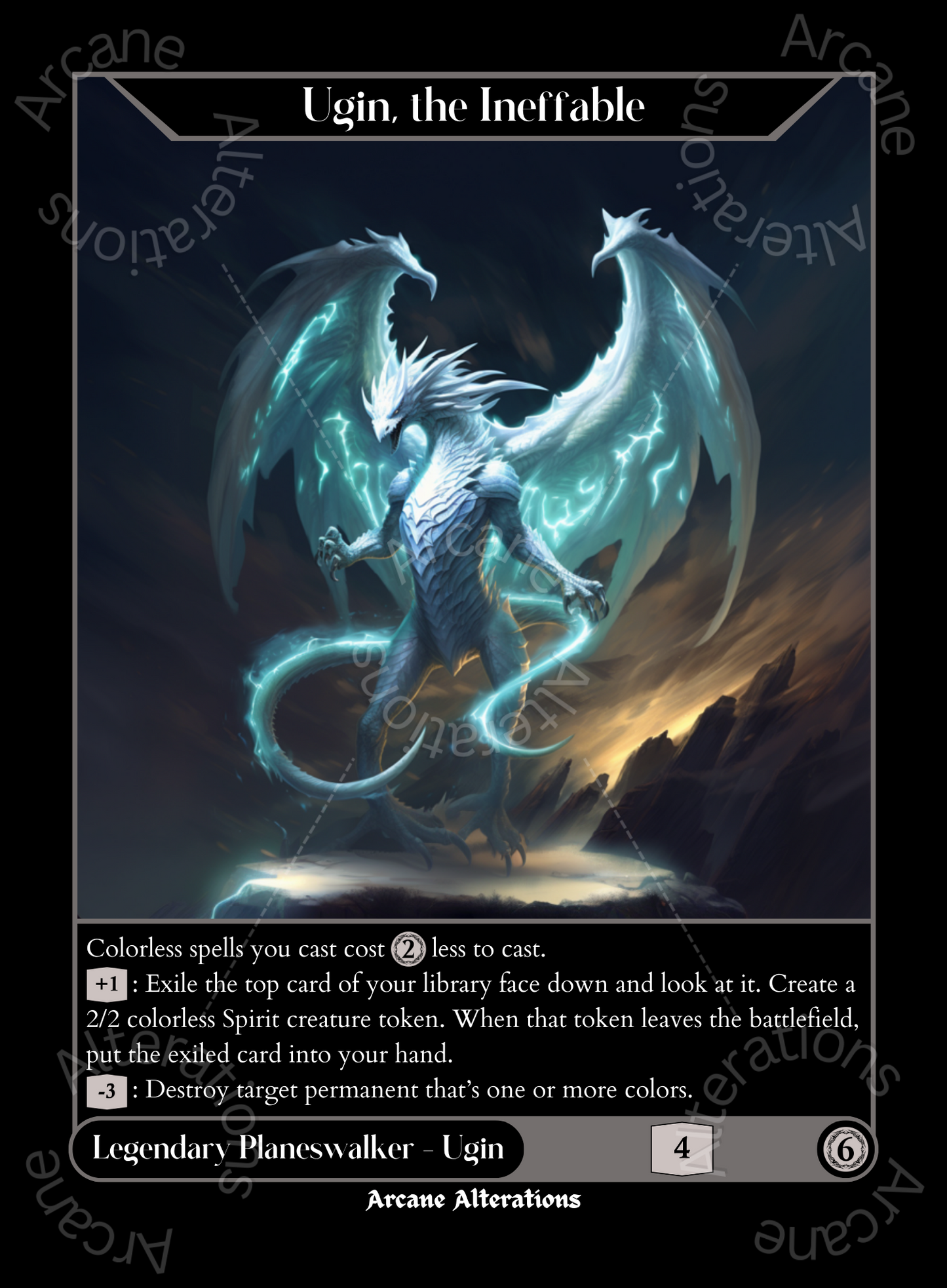 Ugin, the Ineffable - High Quality Altered Art Custom Proxy Cards