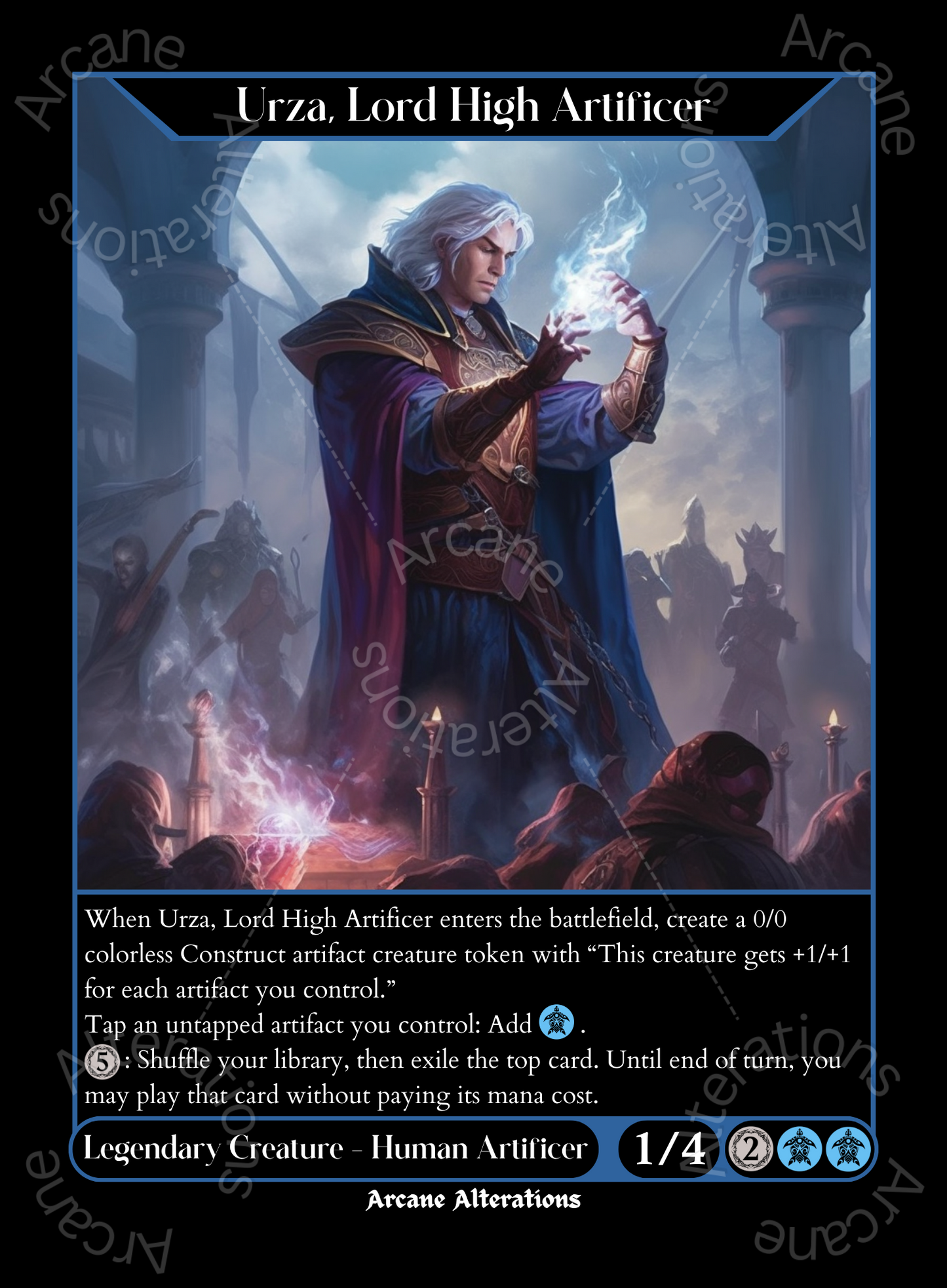 Urza, Lord High Artificer - High Quality Altered Art Custom Proxy Cards