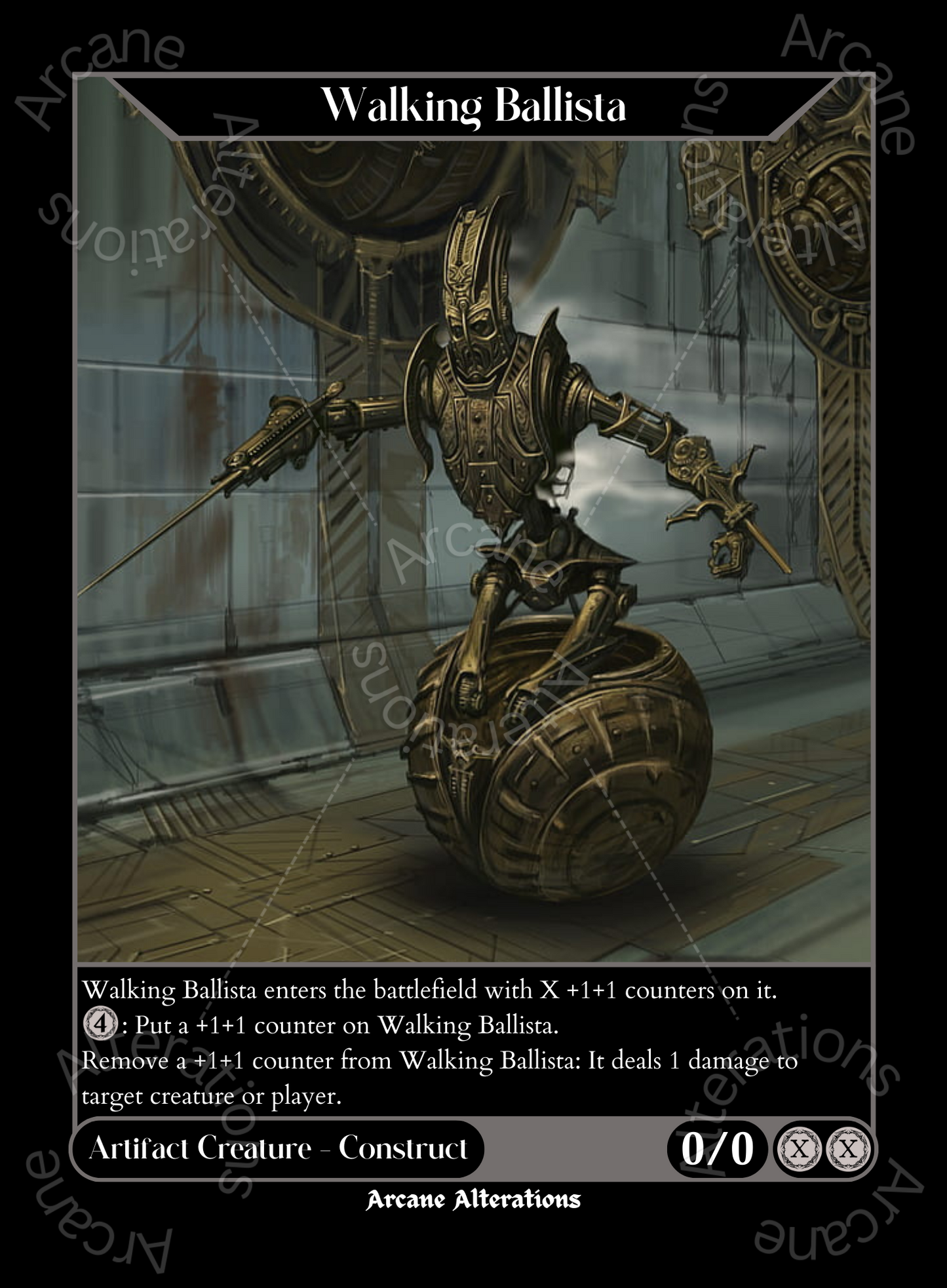 Walking Ballista Dwarven Sphere The Elder Scrolls Crossover - High Quality Altered Art Custom Proxy Cards Walking Ballista Dwarven Sphere The Elder Scrolls Crossover - High Quality Altered Art Custom Proxy Cards