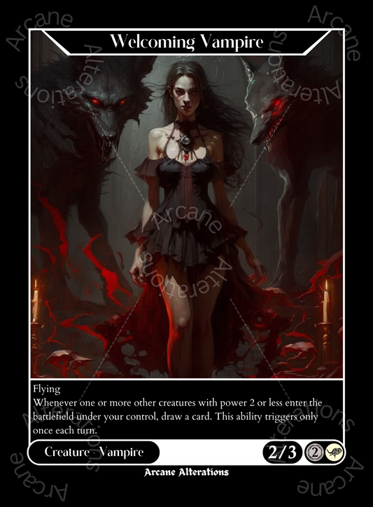 Welcoming Vampire - High Quality Altered Art Custom Proxy Cards