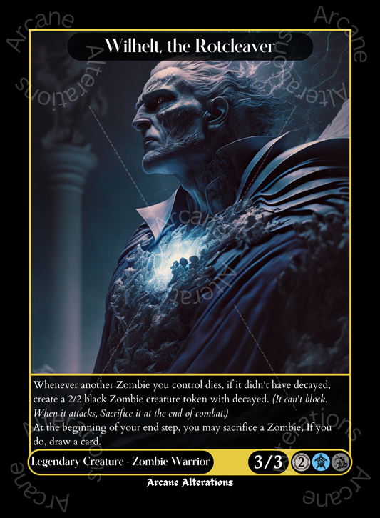 Wilhelt, the Rotcleaver - High Quality Altered Art Custom Proxy Cards