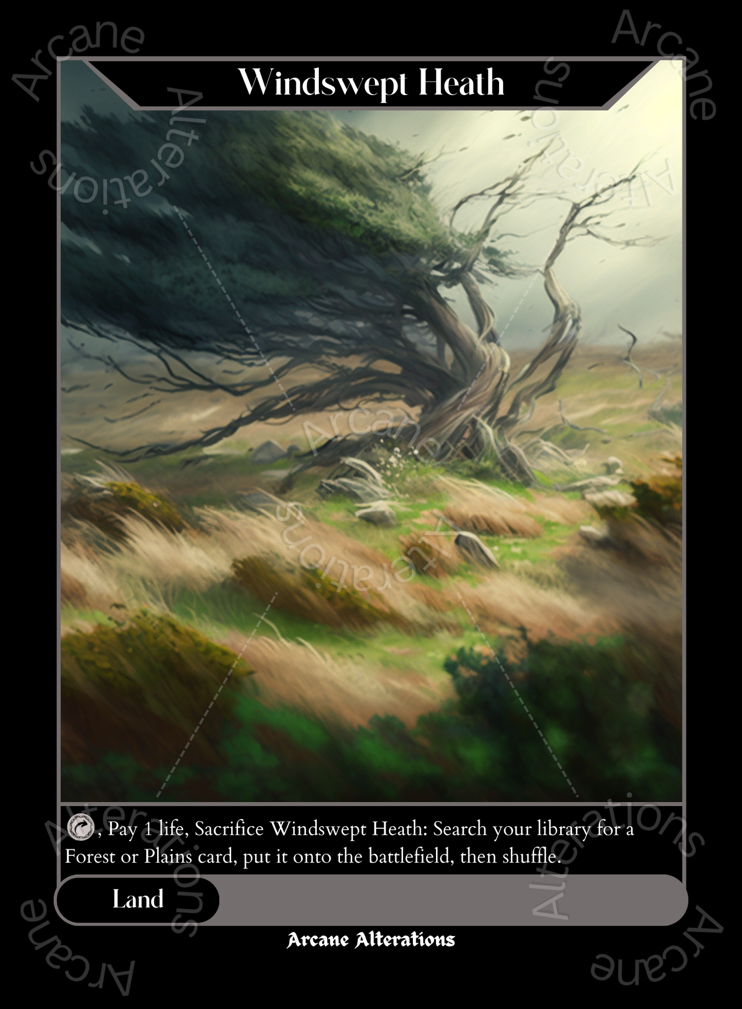 Windswept Heath - High Quality Altered Art Custom Proxy Cards