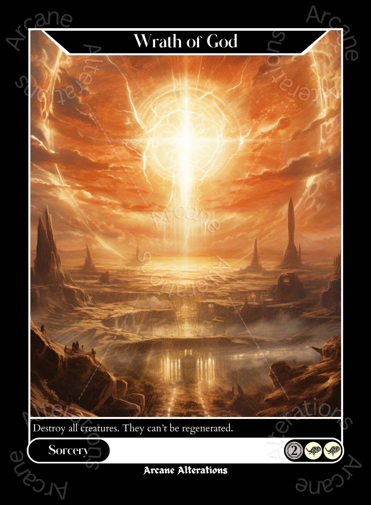 sacrifice land cards mtg Wrath of God