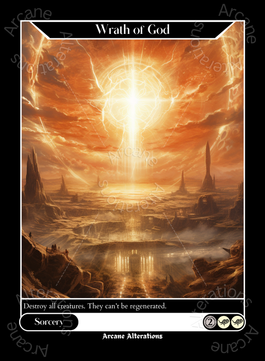 Wrath of God - High Quality Altered Art Custom Proxy Cards