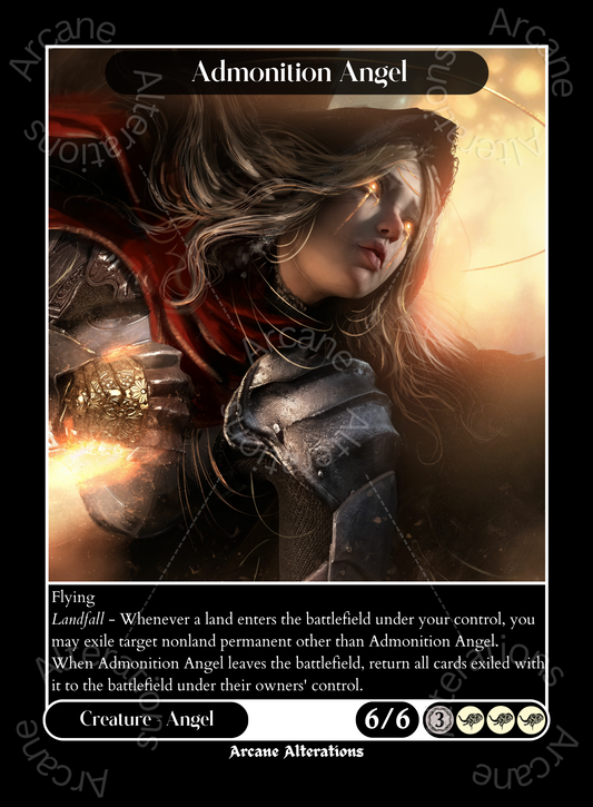 Admonition Angel - High Quality Altered Art Custom Proxy Cards