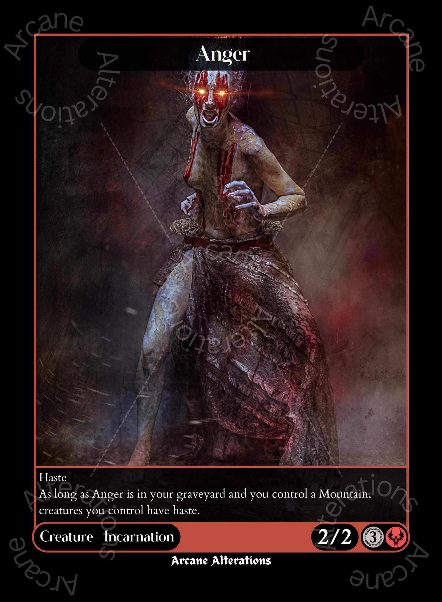 Anger - High Quality Altered Art Custom Proxy Cards