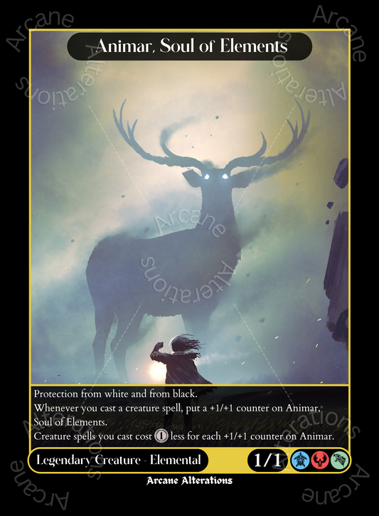 Animar, Soul of Elements - High Quality Altered Art Custom Proxy Cards