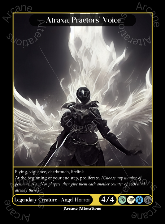 Atraxa, Praetors' Voice - High Quality Altered Art Custom Proxy Cards