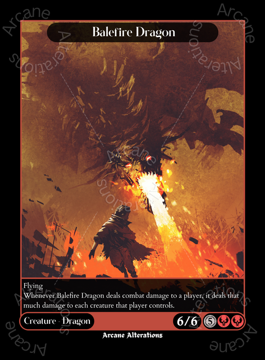 Balefire Dragon - High Quality Altered Art Custom Proxy Cards