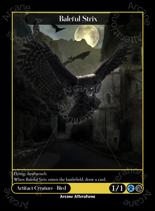 Baleful Strix - High Quality Altered Art Custom Proxy Cards