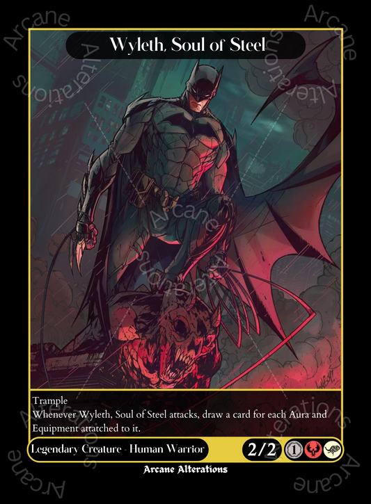 Wyleth, Soul of Steel Batman DC Universe Crossover Single - High Quality Altered Art Custom Proxy Cards