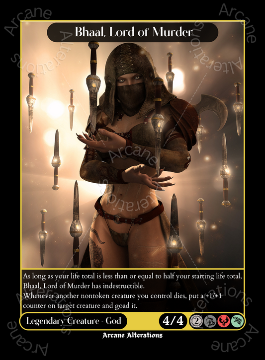 Bhaal, Lord of Murder - High Quality Altered Art Custom Proxy Cards