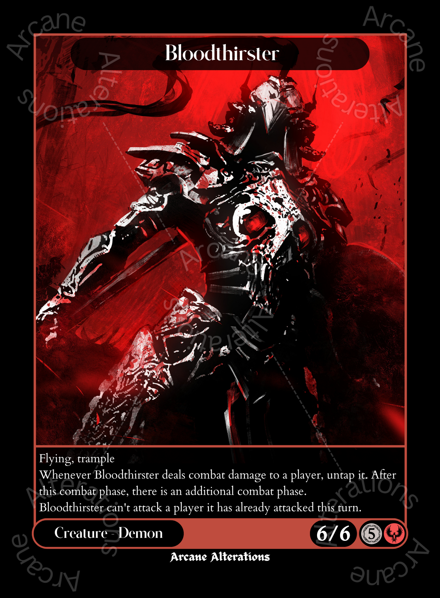 Bloodthirster - High Quality Altered Art Custom Proxy Cards