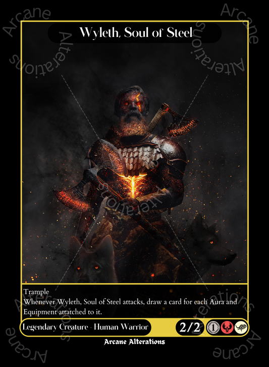 Wyleth, Soul of Steel - High Quality Altered Art Custom Proxy Cards