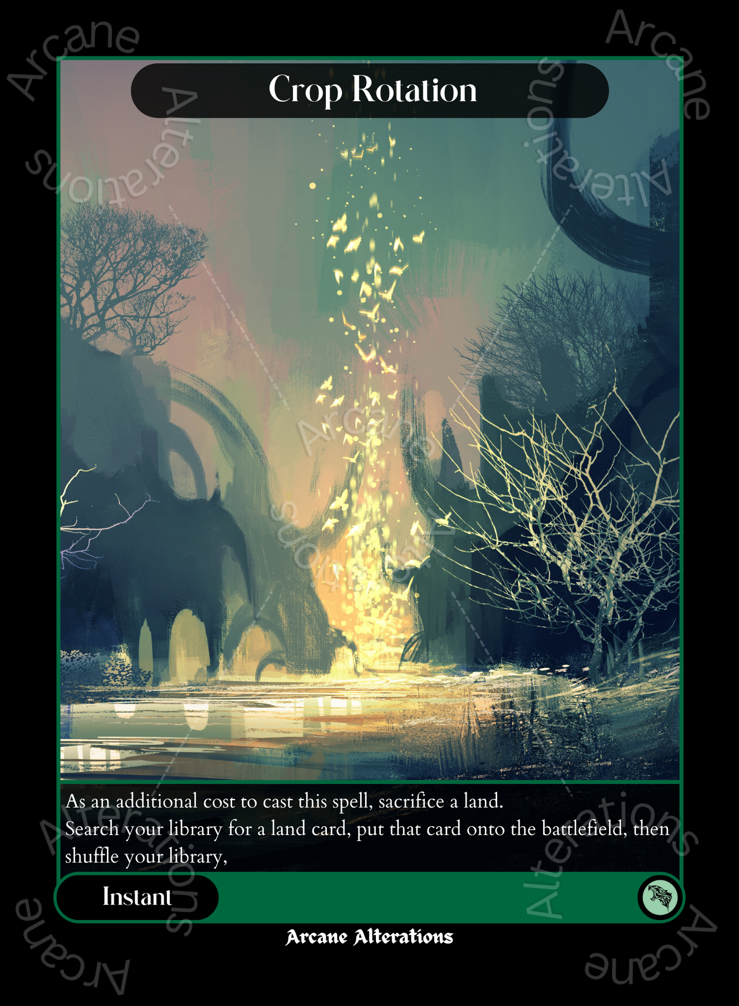 Crop Rotation - High Quality Altered Art Custom Proxy Cards