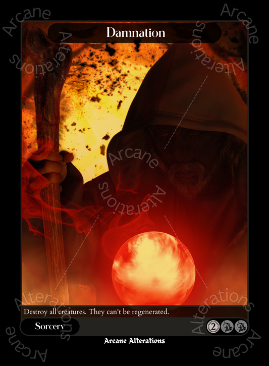 Damnation - High Quality Altered Art Custom Proxy Cards