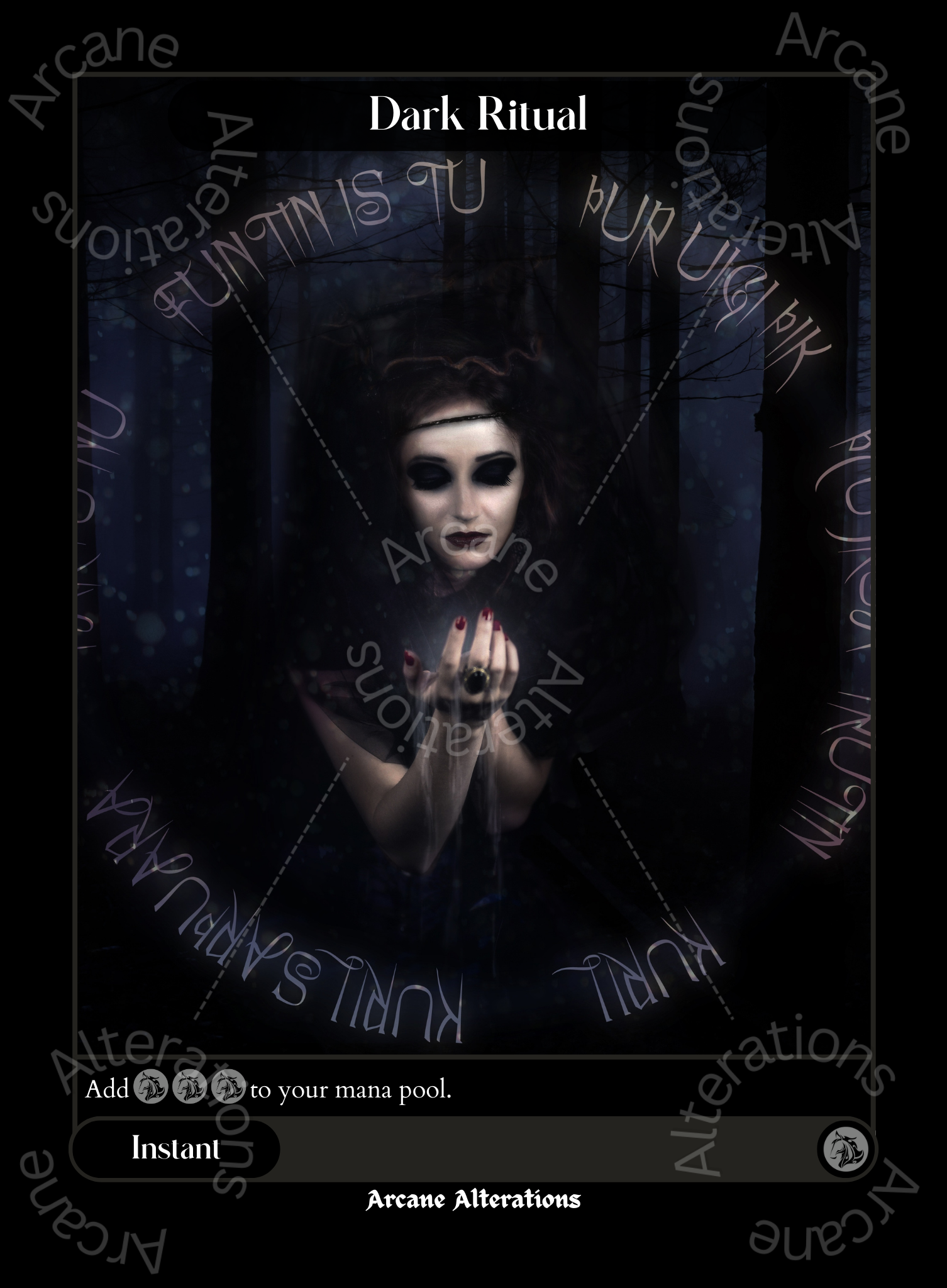 Dark Ritual - High Quality Altered Art Custom Proxy Cards – Arcane ...