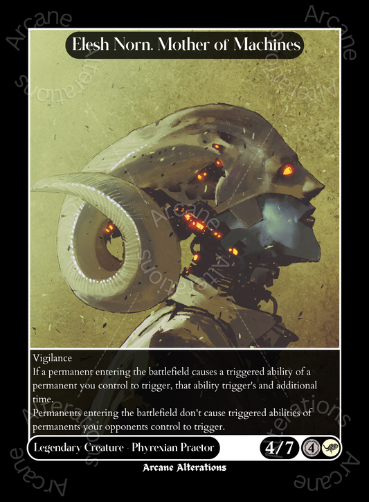 Elesh Norn, Mother of Machines - High Quality Altered Art Custom Proxy Cards