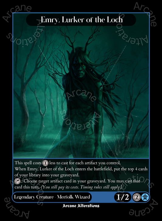 Emry, Lurker of the Loch - High Quality Altered Art Custom Proxy Cards