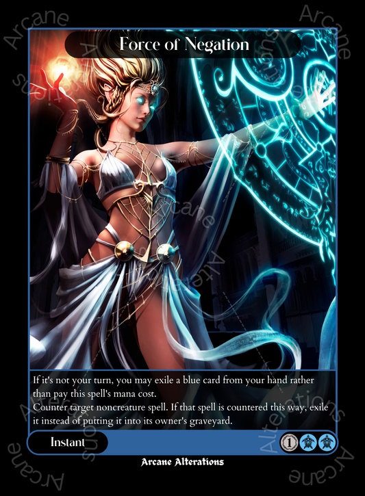 Force of Negation - High Quality Altered Art Custom Proxy Cards