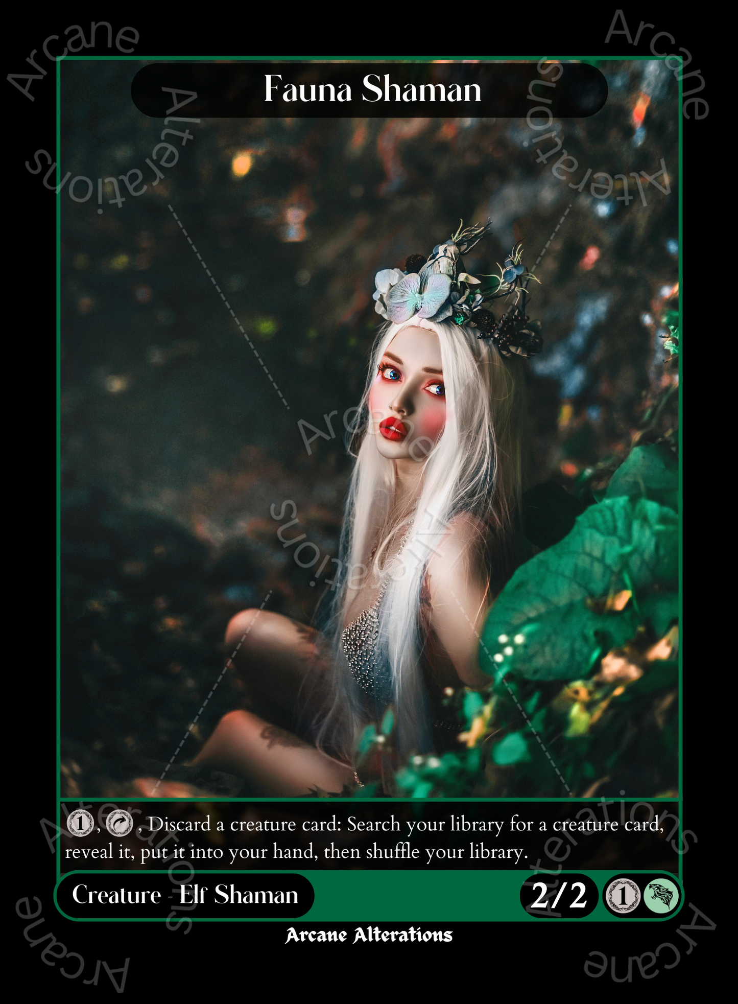 Fauna Shaman - High Quality Altered Art Custom Proxy Cards