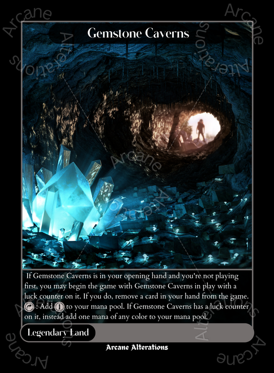 Gemstone Caverns - High Quality Altered Art Custom Proxy Cards