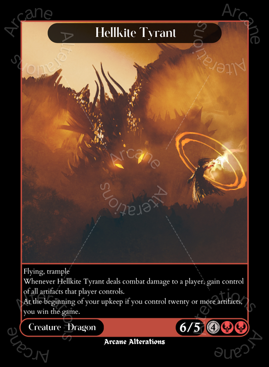 Hellkite Tyrant - High Quality Altered Art Custom Proxy Cards