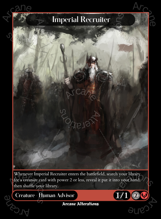 Imperial Recruiter - High Quality Altered Art Custom Proxy Cards