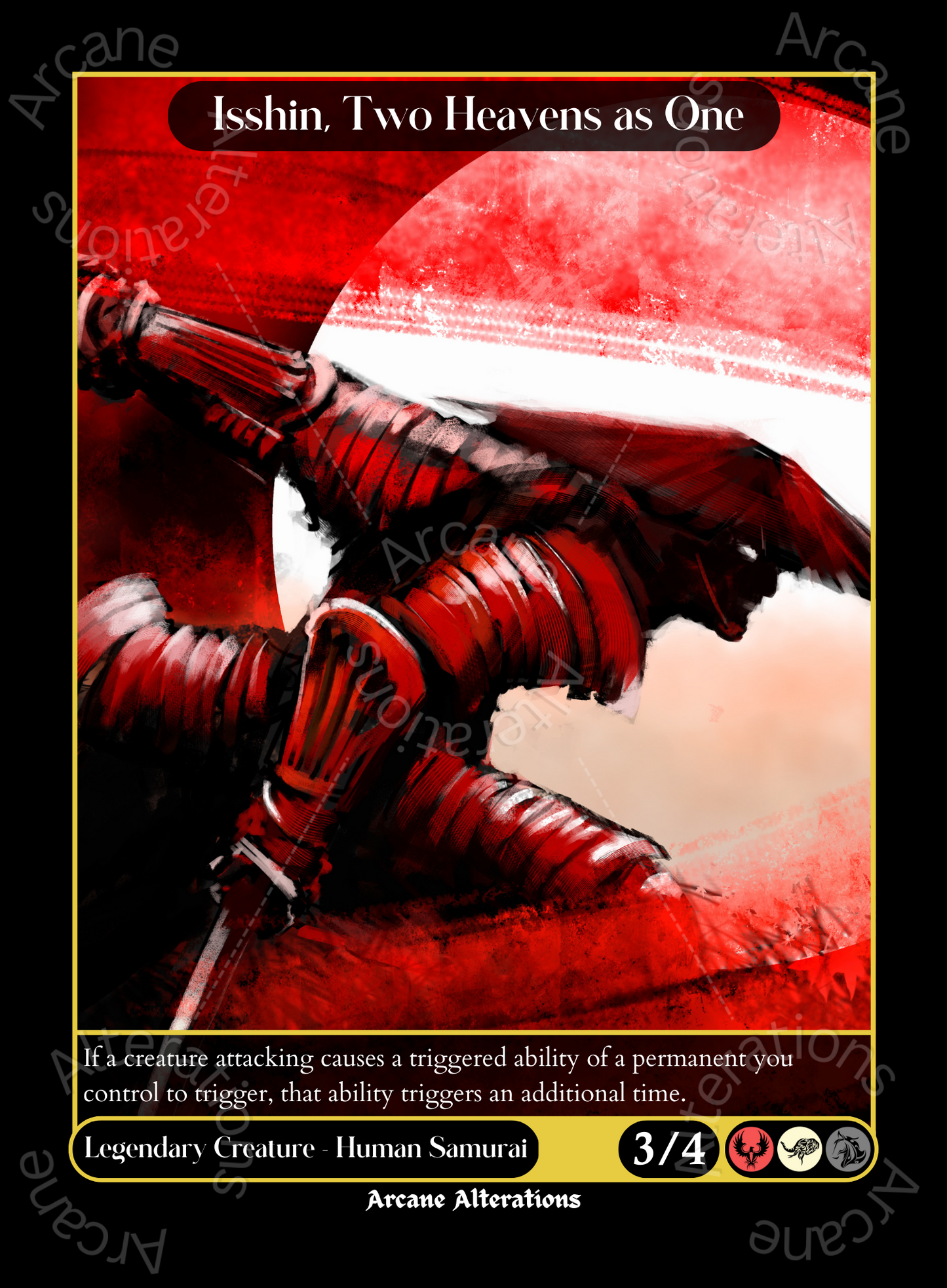 Isshin, Two Heavens as One - High Quality Altered Art Custom Proxy Cards