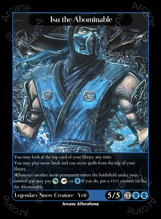 Isu the Abominable Sub Zero Mortal Kombat Crossover Single - High Quality Altered Art Custom Proxy Cards