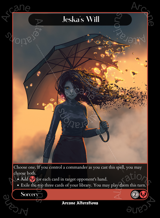 Jeska's Will - High Quality Altered Art Custom Proxy Cards