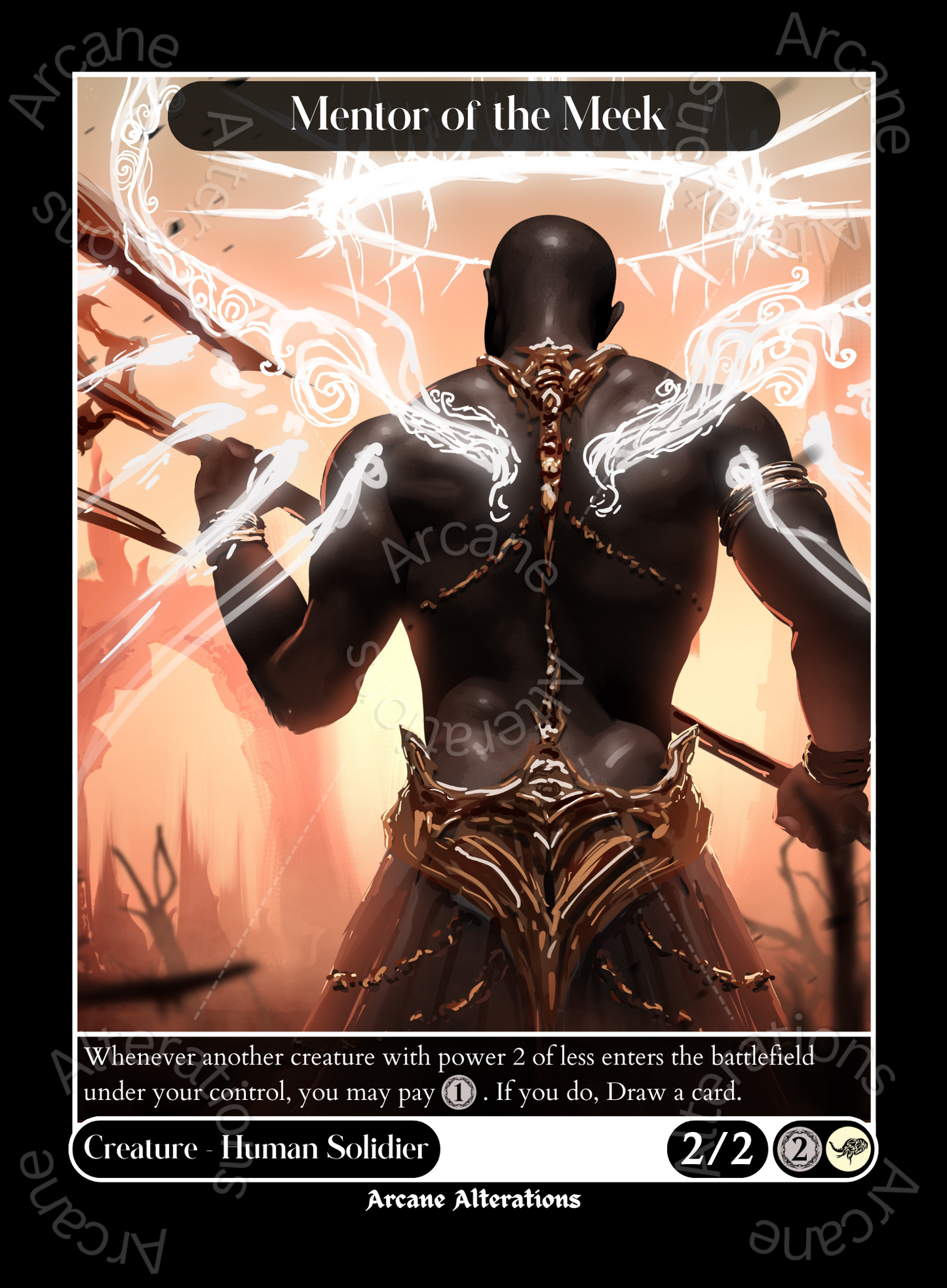 Mentor of the Meek - High Quality Altered Art Custom Proxy Cards