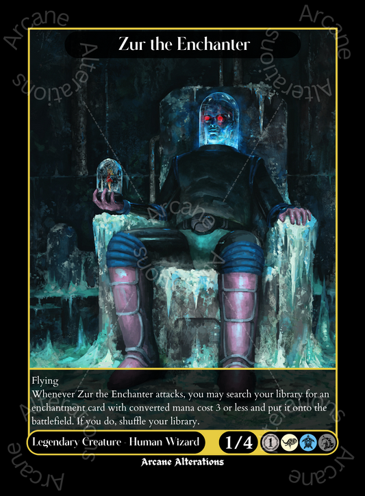 Zur the Enchanter Mr Freeze DC Universe Crossover Single - High Quality Altered Art Custom Proxy Cards