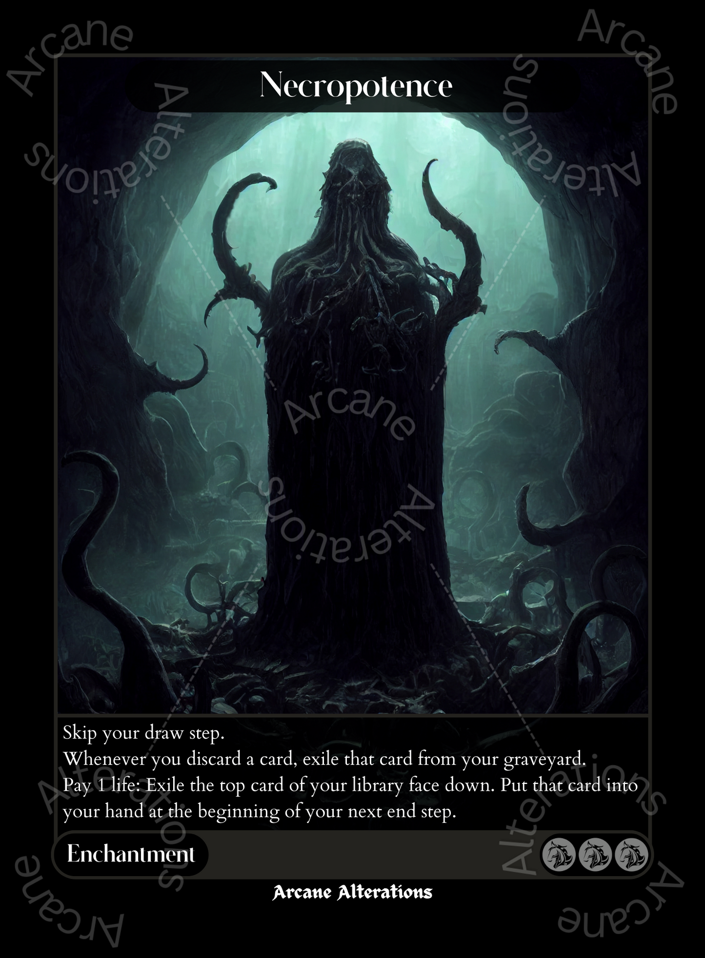 Necropotence - High Quality Altered Art Custom Proxy Cards