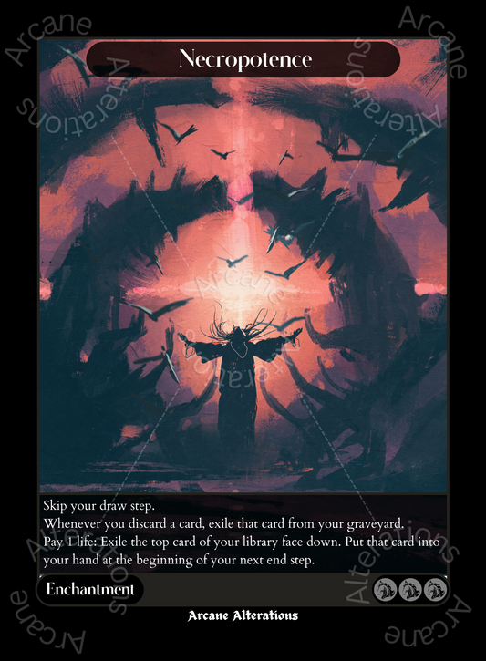 Necropotence - High Quality Altered Art Custom Proxy Cards