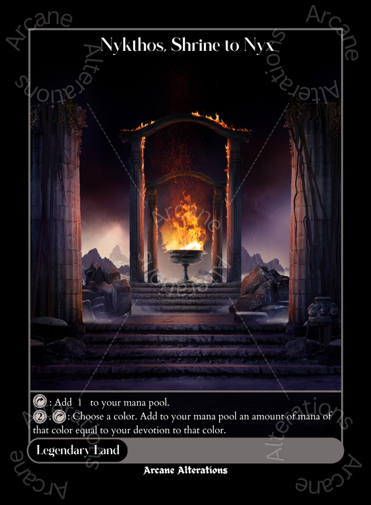 Nykthos, Shrine to Nyx - High Quality Altered Art Custom Proxy Cards