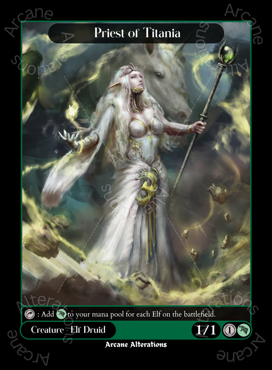 Priest of Titania - High Quality Altered Art Custom Proxy Cards