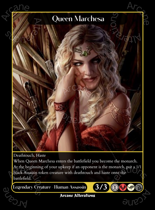 Queen Marchesa Cersei Lannister Game of Thrones Crossover Single - High Quality Altered Art Custom Proxy Cards