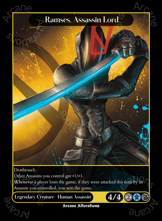 Ramses, Assassin Lord Zero Borderlands Crossover Single - High Quality Altered Art Custom Proxy Cards