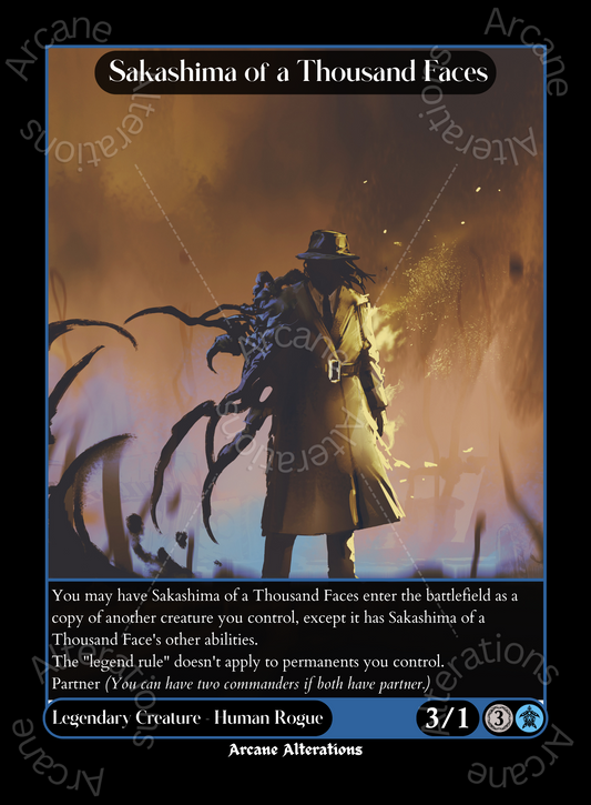 Sakashima of a Thousand Faces - High Quality Altered Art Custom Proxy Cards