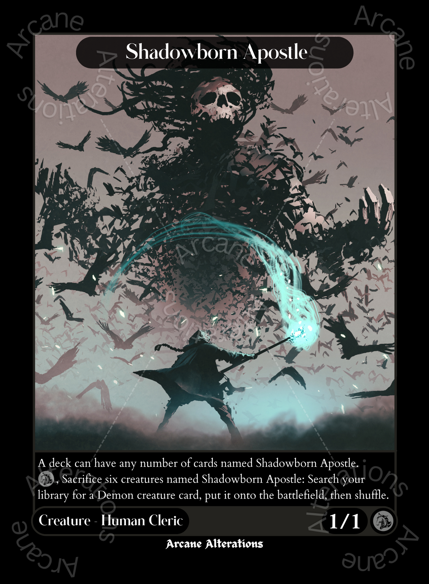 Shadowborn Apostle - High Quality Altered Art Custom Proxy Cards