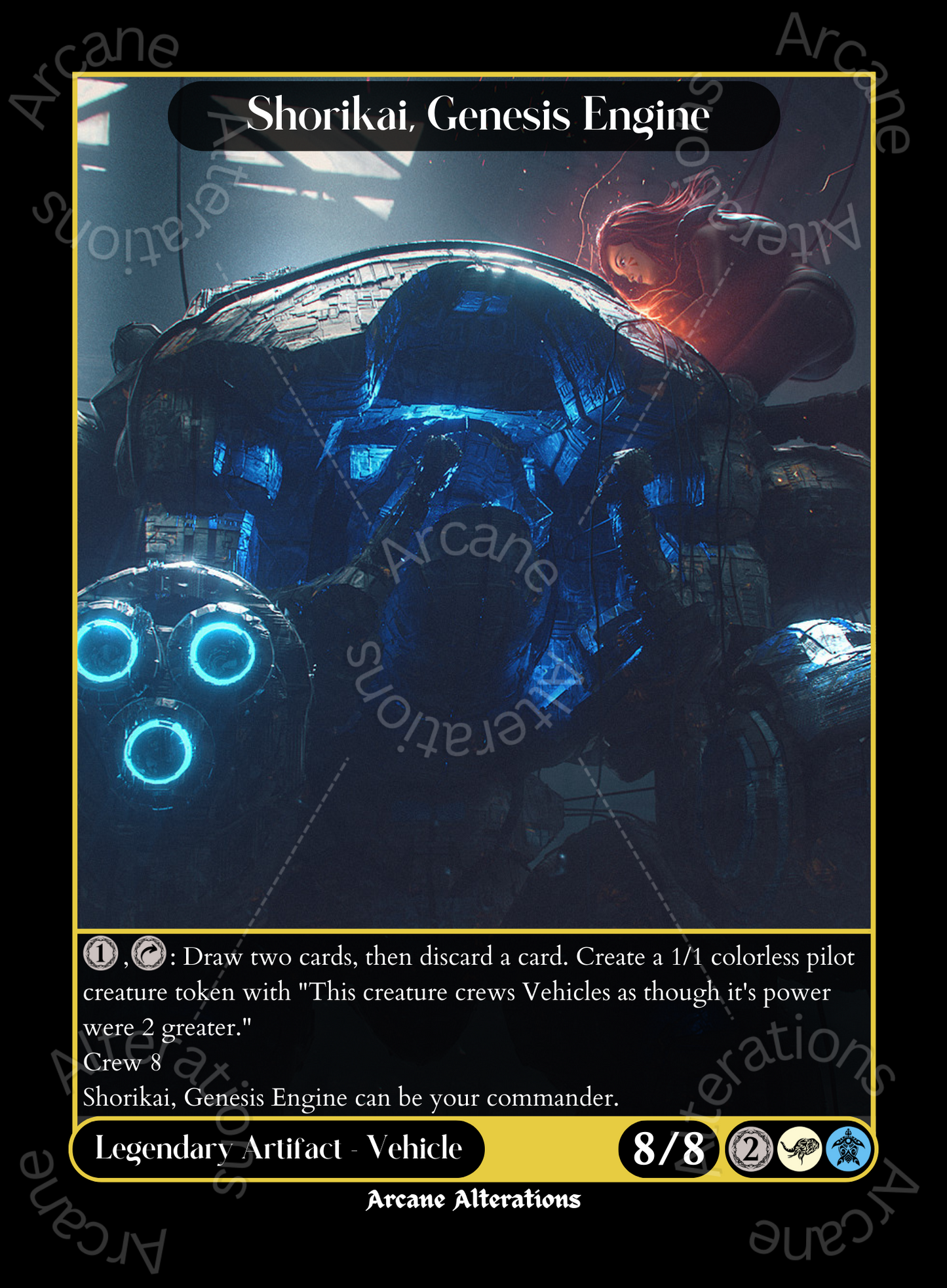 Shorikai, Genesis Engine D.Va Overwatch Crossover Single - High Quality Altered Art Custom Proxy Cards