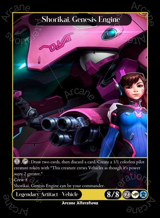 Shorikai, Genesis Engine D.Va Overwatch Crossover Single - High Quality Altered Art Custom Proxy Cards