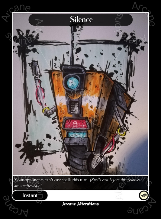 Silence Claptrap Borderlands Crossover Single - High Quality Altered Art Custom Proxy Cards