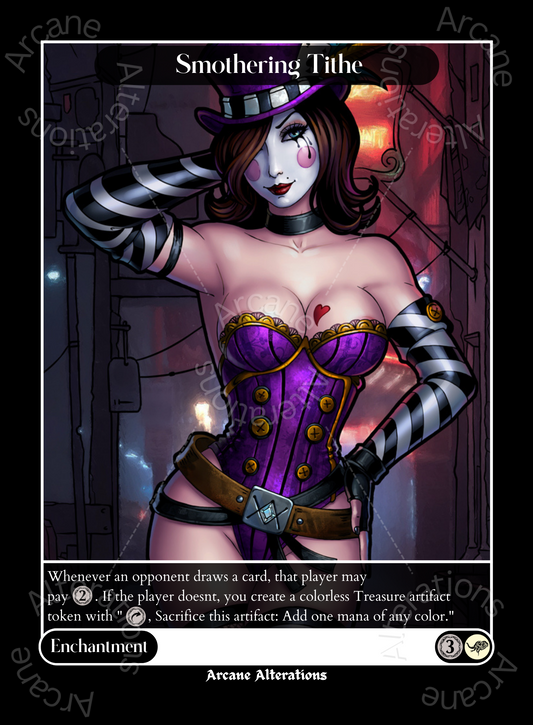 Smothering Tithe Mad Moxxi Borderlands Crossover Single - High Quality Altered Art Custom Proxy Cards