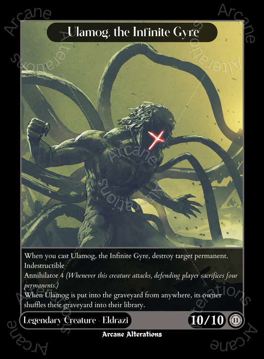 Ulamog, the Infinite Gyre - High Quality Altered Art Custom Proxy Cards