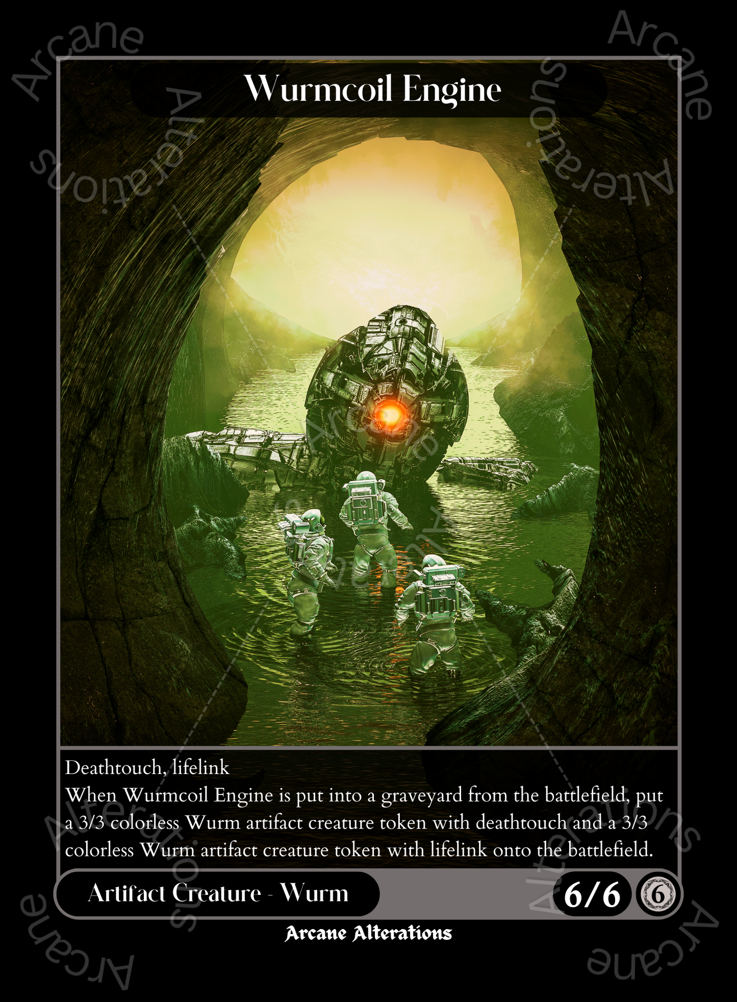 Wurmcoil Engine - High Quality Altered Art Custom Proxy Cards